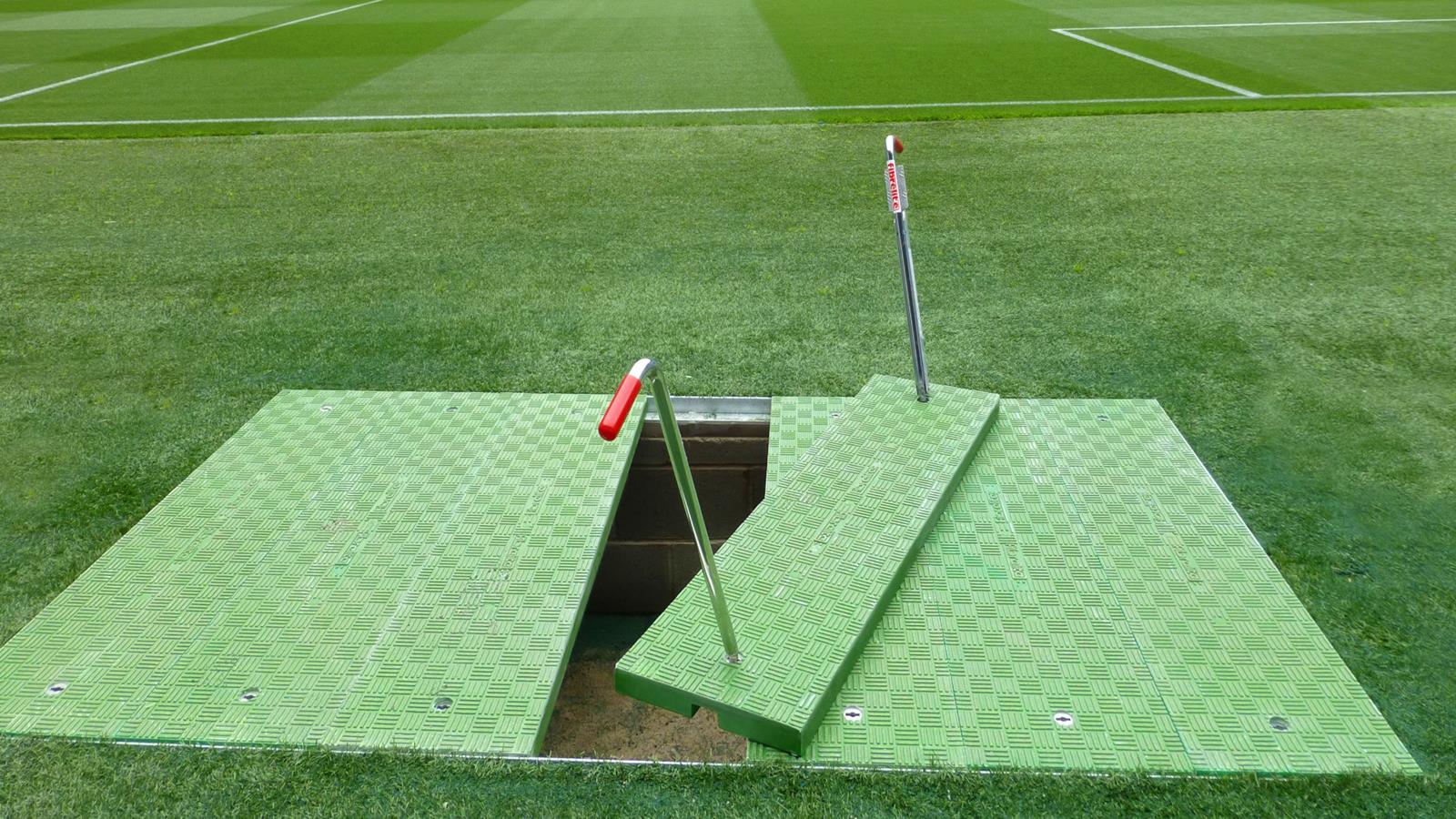 Zielone pokrywy kanałów