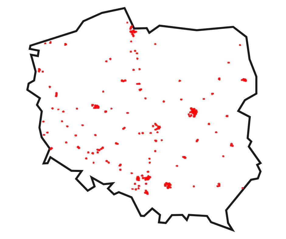 Stacje ładowania samochodów elektrycznych Polska